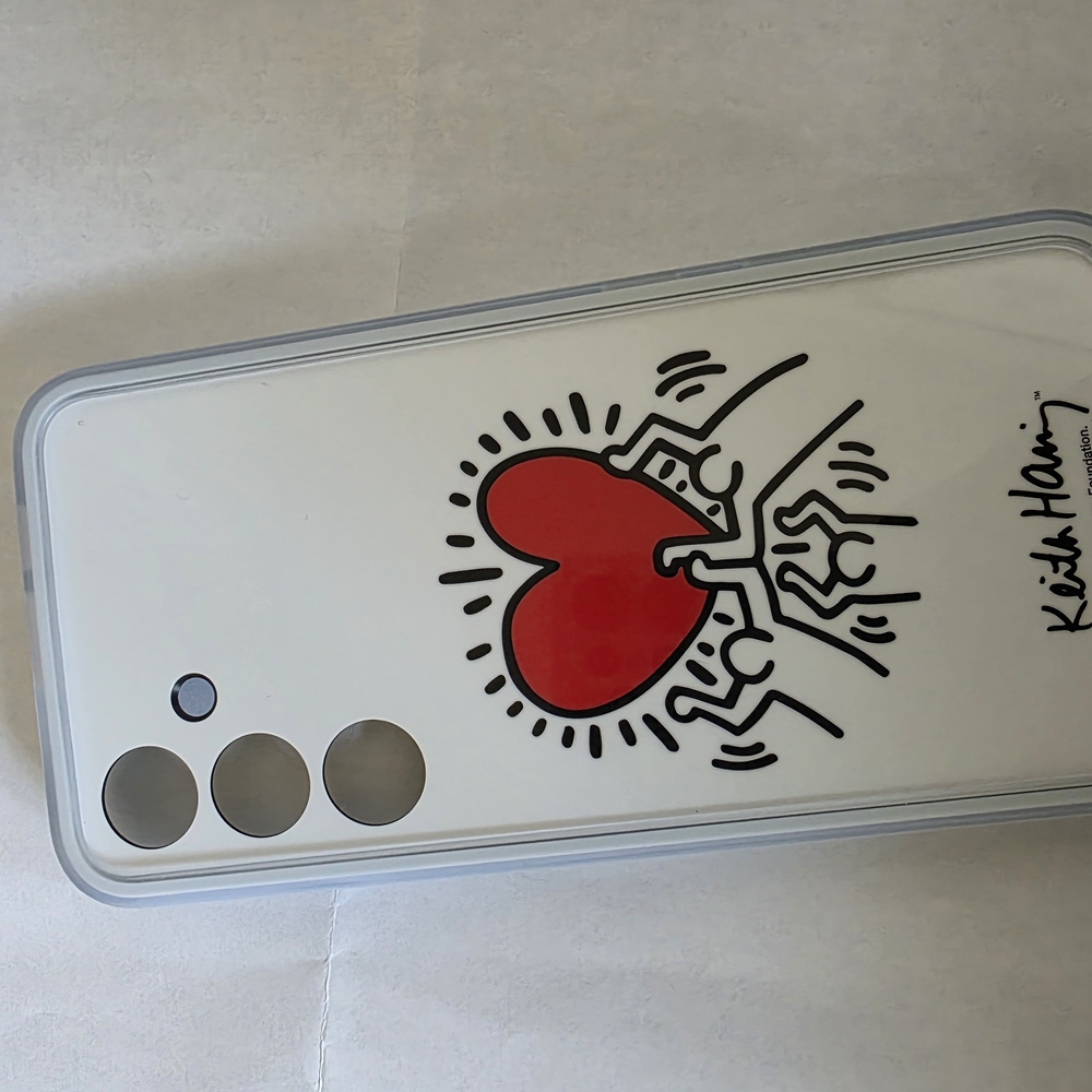 Keith Haring Heart iPhone Case. Interactive Case The Image Comes To Life S24+